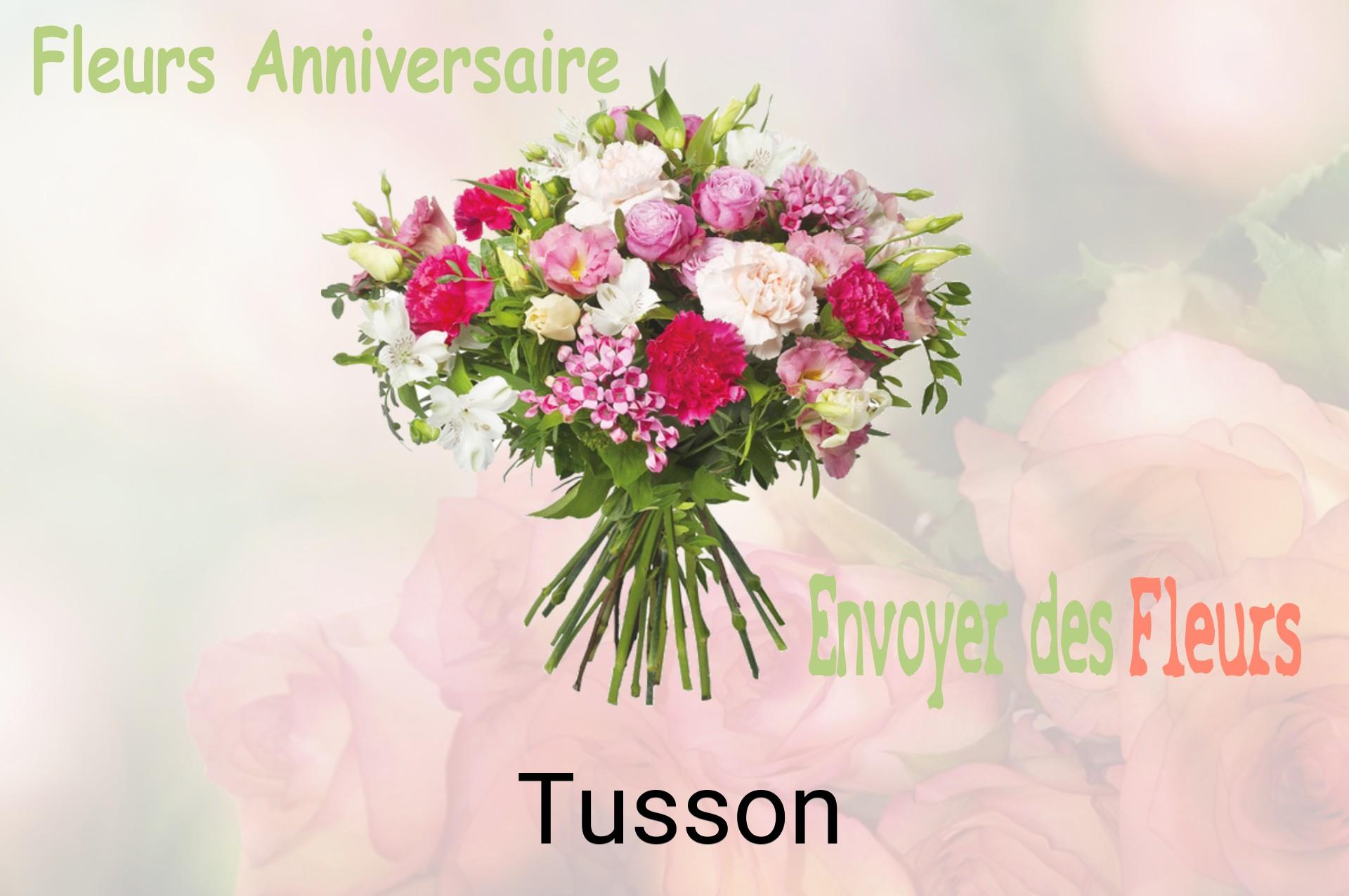 Bouquet de fleurs d’anniversaire livré à Tusson