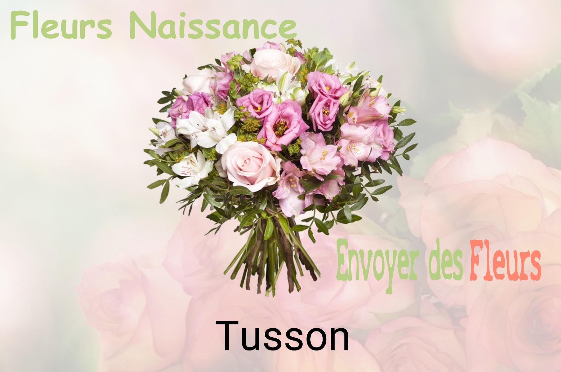 Bouquet de fleurs de naissance livré à Tusson